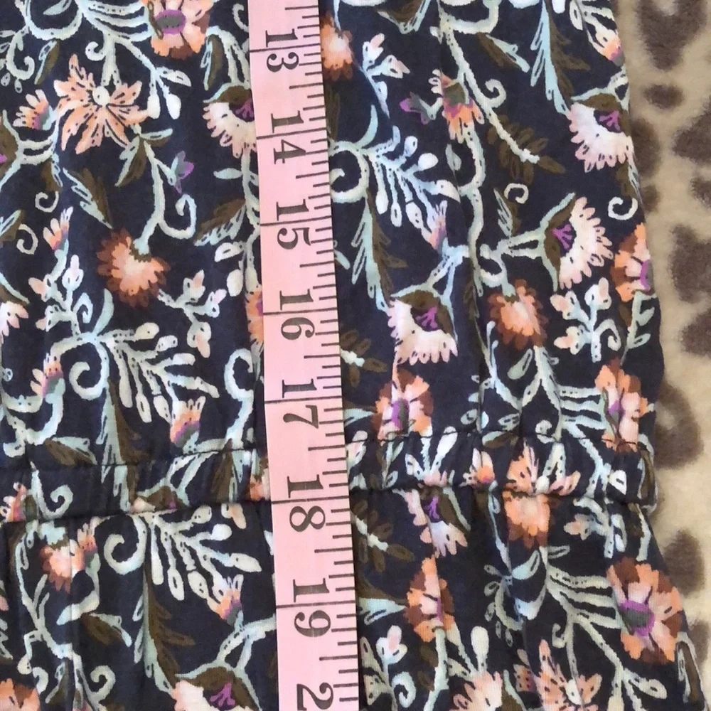 Aeropostale Floral Romper in Blue Size Small Juniors